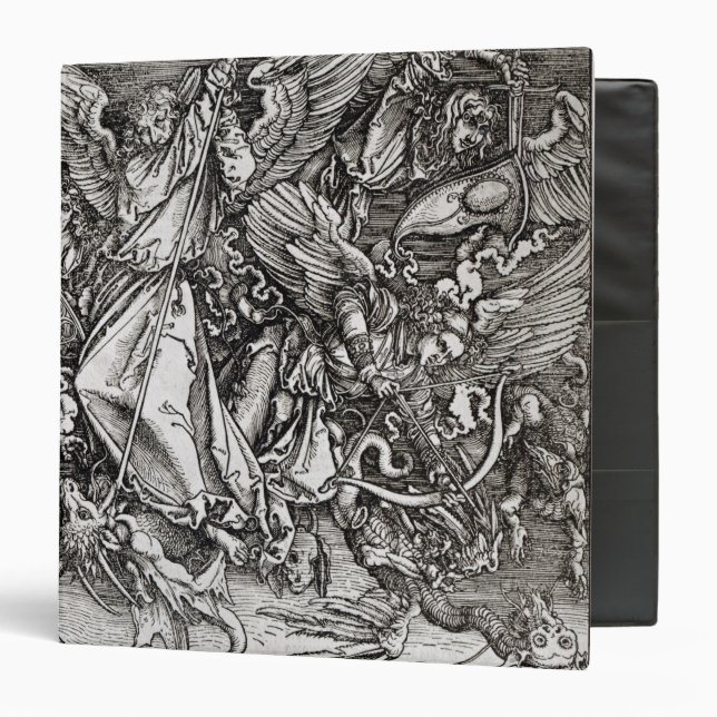 Classeur St Michael et le dragon, d'un latin (Devant/Intérieur)