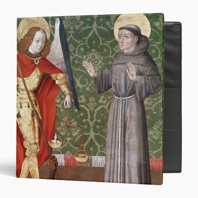 Classeur St Michael et St Francis d'Assisi, c.1480 (Devant/Intérieur)