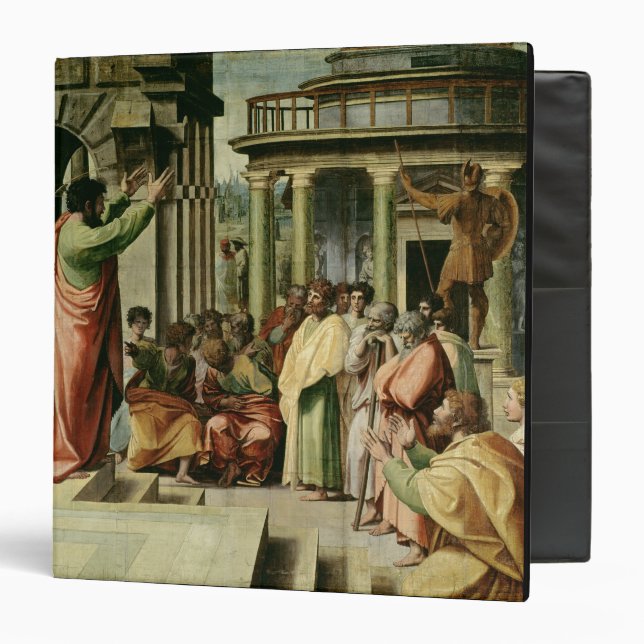 Classeur St Paul prêchant à Athènes (bande dessinée pour le (Devant/Intérieur)