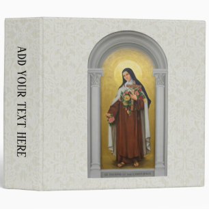 Classeur St Therese de Lisieux peu de fleur de Jésus