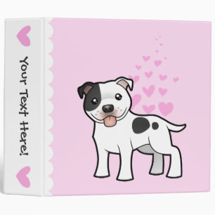 Classeur Staffordshire Bull Terrier Love