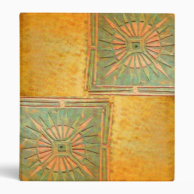 Classeur STAR DU MATIN, vert marron jaune antique (Devant)