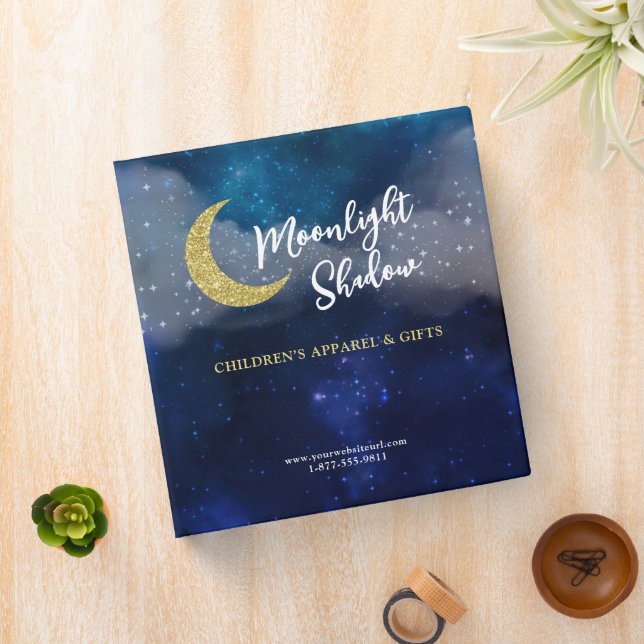 Classeur Starlight Galaxy Faux Gold Parties scintillant Moo (In Situ)