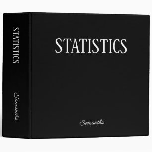Classeur Statistiques Black Sujet personnalisé