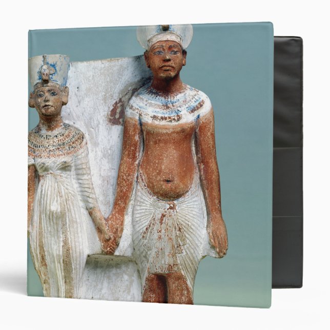 Classeur Statuette d'Amenophis IV et de Nefertiti (Devant/Intérieur)