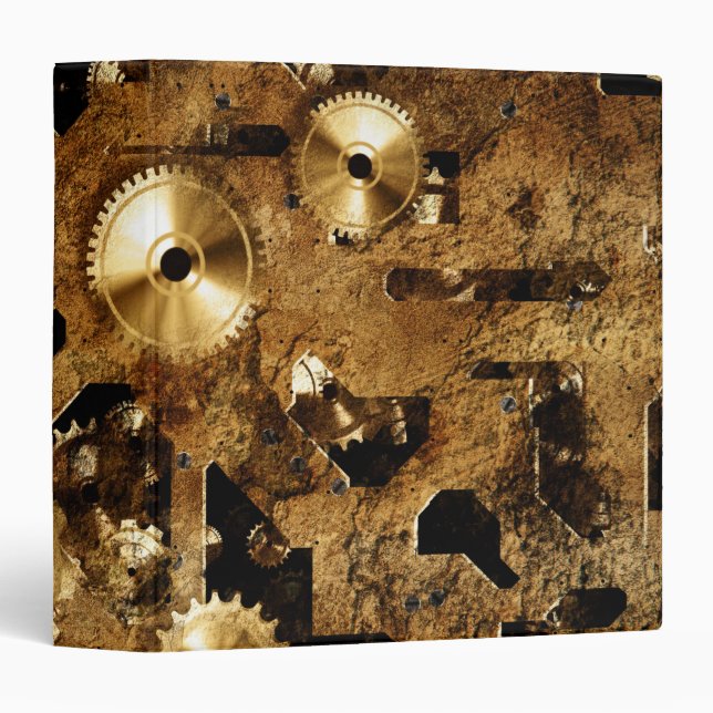 Classeur Steampunk (Devant/Côté)