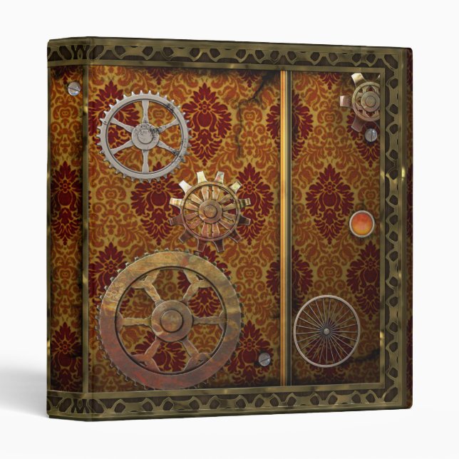Classeur Steampunk classique (Devant/Côté)