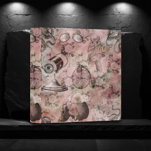 Classeur Steampunk romantique Ephémère Vintage antique