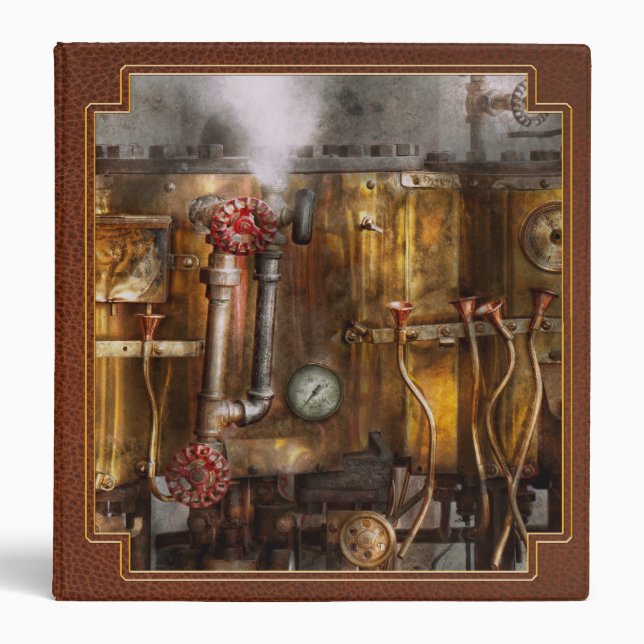 Classeur Steampunk - tuyauterie - appareillage de (Devant)
