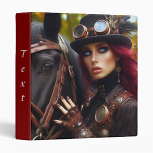 Classeur Steampunk Victorian Lady Dark Rider
