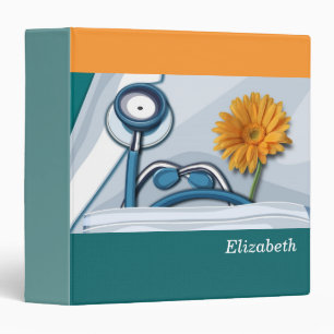 Classeur Stethoscope et Daisy Nurse Appréciation Cadeau