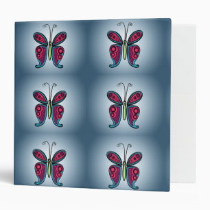 Classeur Sticker rond papillon classique ornement en cérami