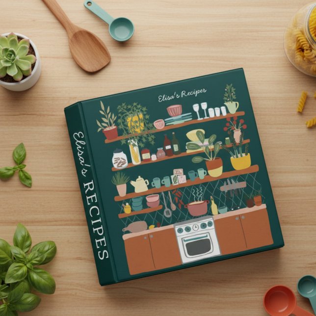 Classeur STOCK THE KITCHEN Bridal Shower CUSTOM Cute (STOCK THE KITCHEN Bridal Shower CUSTOM Cute 3 Ring RECIPE Binder
)