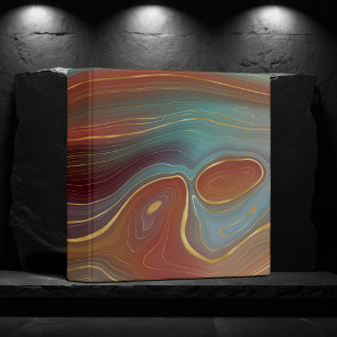 Classeur Strata automne   Terra Cotta Turquoise et Gold Aga
