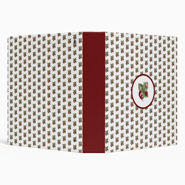 Classeur Strawberries pattern Binder, cute girlie binder (Arrière-plan)
