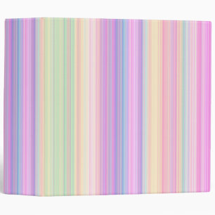 CLASSEUR STRIPES COLORÉES PASTEL