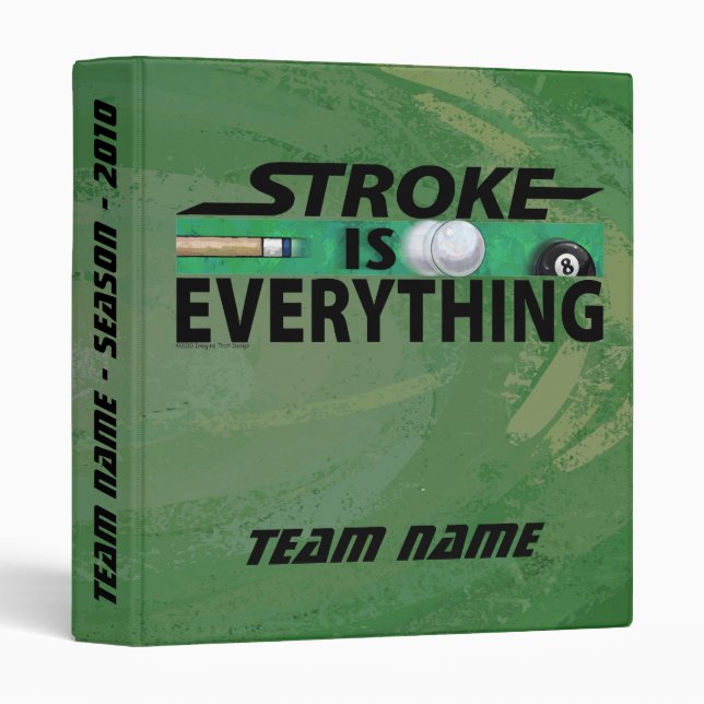 Classeur Stroke is Everything 8 Ball (Devant/Côté)