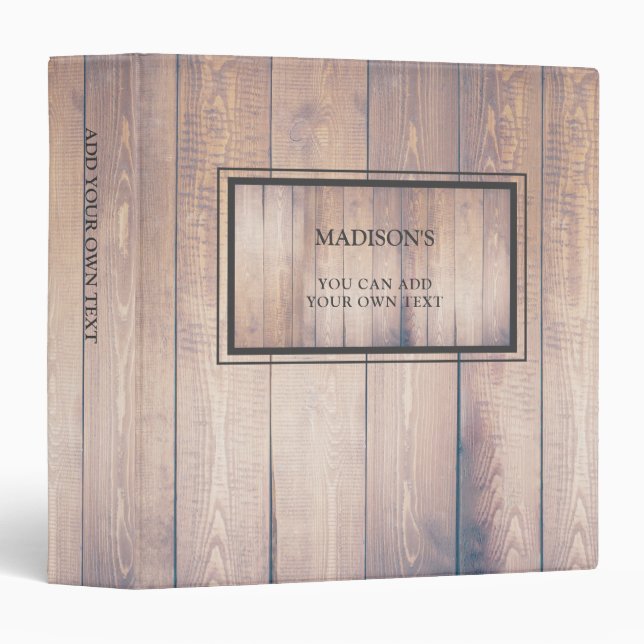 Classeur Style campagnard en bois de grange rustique (Devant/Côté)