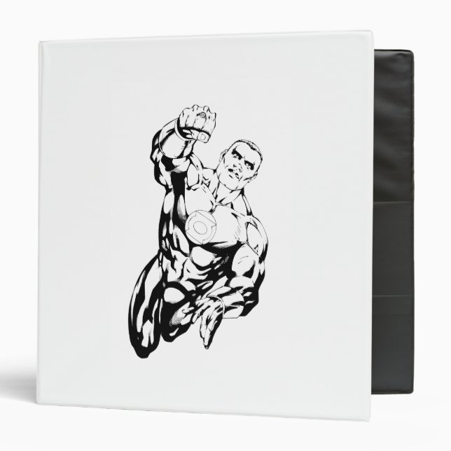 Classeur Style de bande dessinée - Volant vers le haut, noi (Devant/Intérieur)
