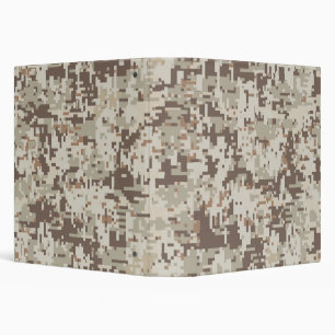 Classeur Style Désert Camouflage Numérique Décor Beige