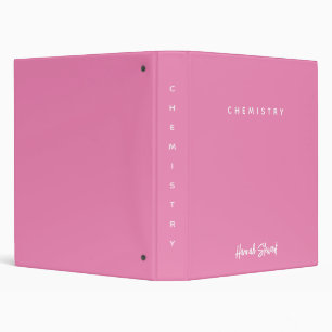 Classeur Style et tendance rose minimaliste Girly