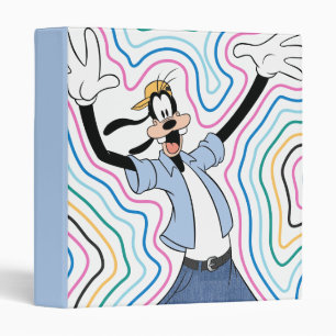 Classeur Style graphique de rue rétro rayonnant de Goofy