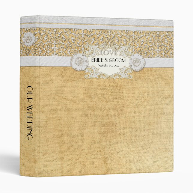 Classeur Style moderne gitan de mod de dentelle de la toile (Devant/Côté)