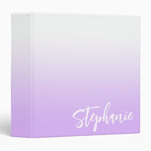 Classeur Style Pastel Purple Lavender Ombre