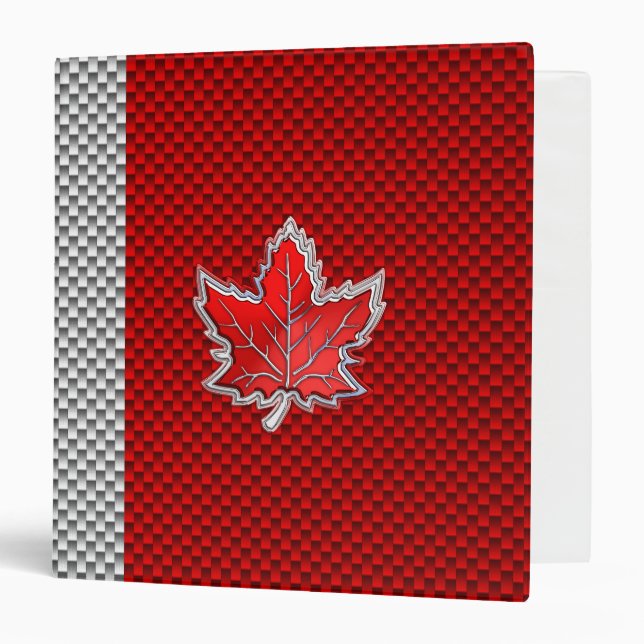 Classeur Style rétro canadien de fibre de carbone Feuille d (Devant/Intérieur)