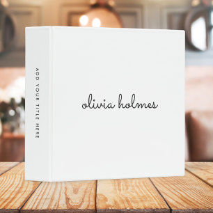 Classeur Stylish monogram Minimaliste moderne