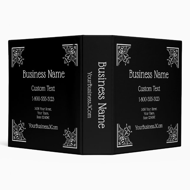 Classeur Stylish, Vintage Elegant Business  (Arrière-plan)