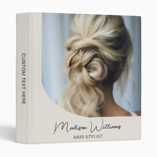 Classeur Styliste de cheveux moderne Salon Script photo per