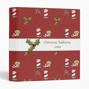 Classeur Sucres de canne Holly Christmas Recette Album