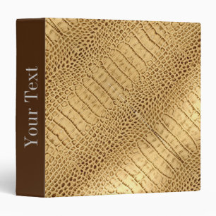 Classeur sud-ouest Brun or Alligator Cuir