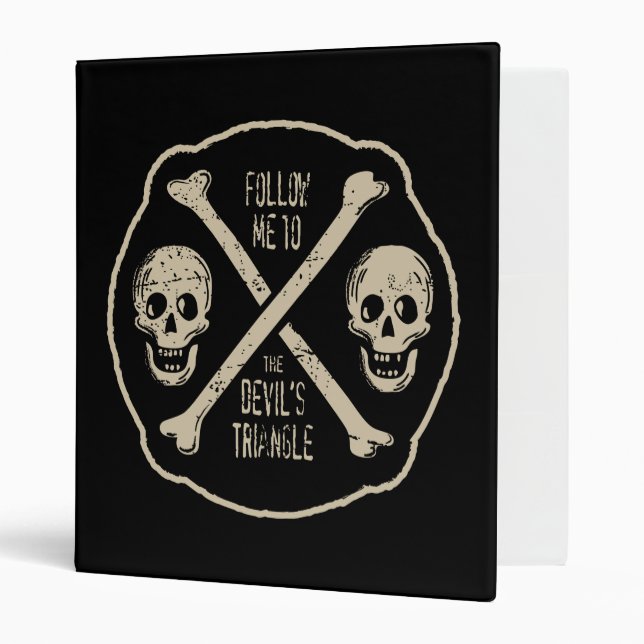 Classeur Suivez-moi jusqu'au triangle du diable (Devant/intérieur)