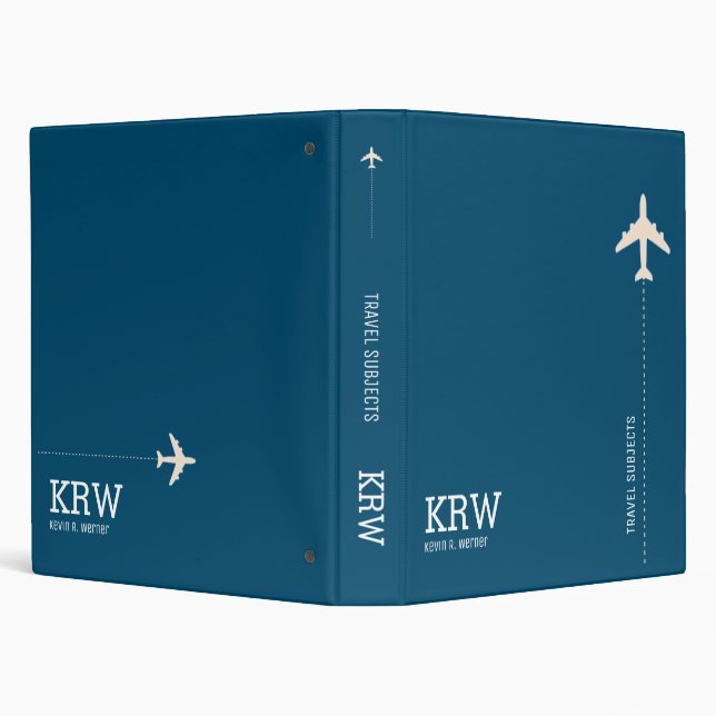 Classeur Sujets de voyage Moderne Océan-Bleu (Arrière-plan)