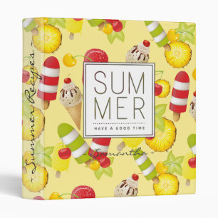 Classeur Summer Fruits and Ice-Cream Fun