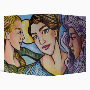 Classeur Sun Moon Stars Art féminin