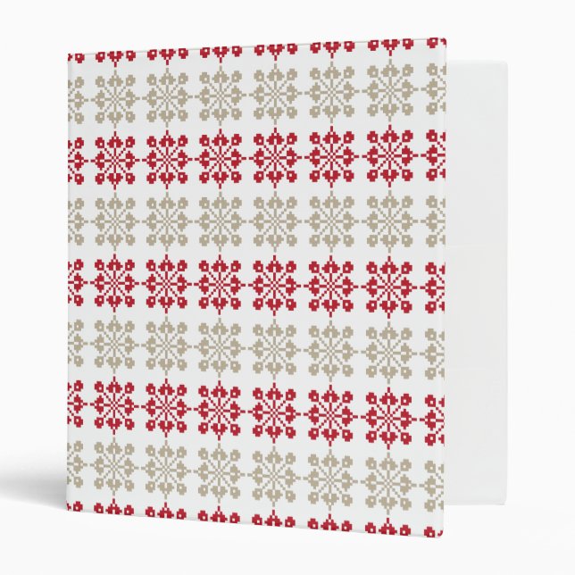 Classeur SUN traditionnel letton motif géométrique VI (Devant/intérieur)
