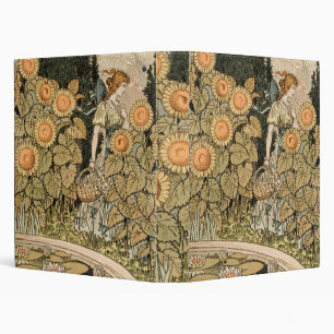 Classeur Sunflower Art Nouveau Jardin Grasset Femme