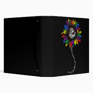 Classeur Sunflower Sensibilisation sur l'autisme Be Kind Pu