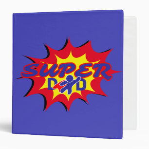 Classeur Super Hero Papa Fête des pères de livre comique