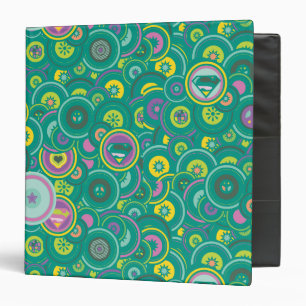 Classeur Supergirl Circle Motif vert
