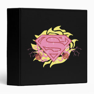 Classeur Supergirl Fleurs roses
