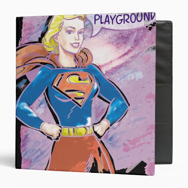 Classeur Supergirl Galaxy (Devant/Intérieur)