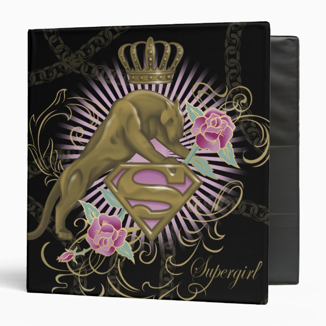 Classeur Supergirl Golden Cat 4 (Devant/Intérieur)