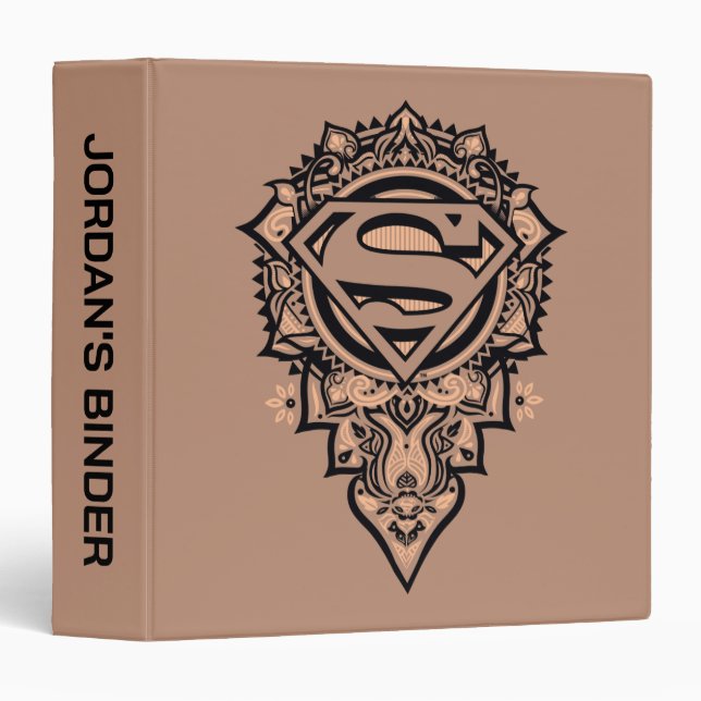 Classeur Supergirl Mandala Graphic (Devant/Côté)