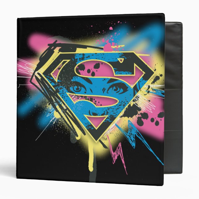 Classeur Supergirl Paint and Spills (Devant/Intérieur)