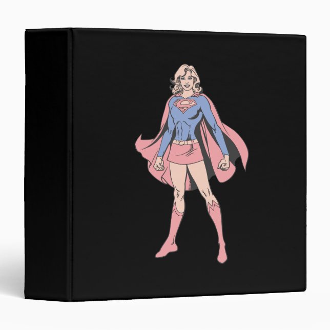 Classeur Supergirl Pose 3 (Devant/Côté)