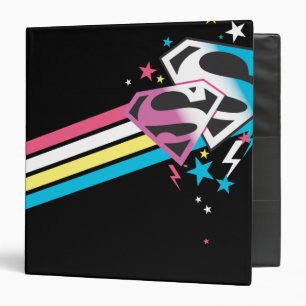 Classeur Supergirl Rainbow Stripes